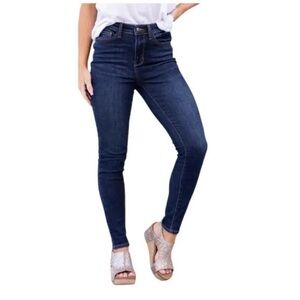 Judy Blue Jeans Womens 11 30 Battle Creek Skinny Fit‎ High Rise Dark JB82409 357